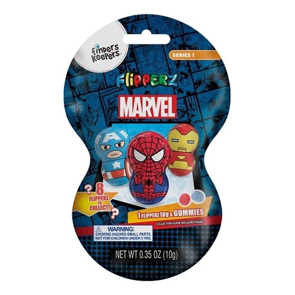 Finders Keepers Marvel Flipperz with Gummy, 0.35 Ounce - 24 per case