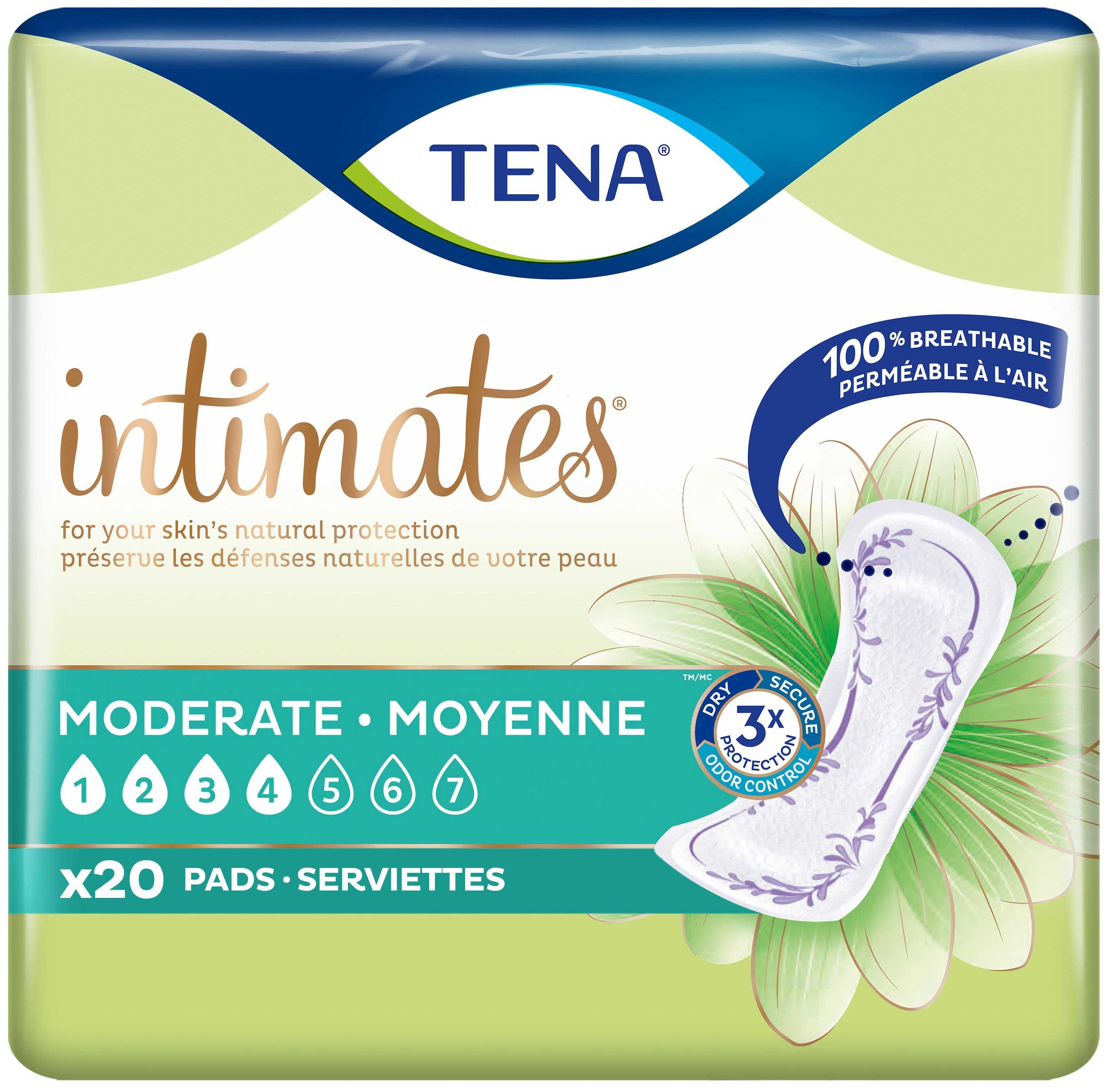 Serenity Tena Intimate Moderate Regular Pad, 20 count per pack -- 6 per case.