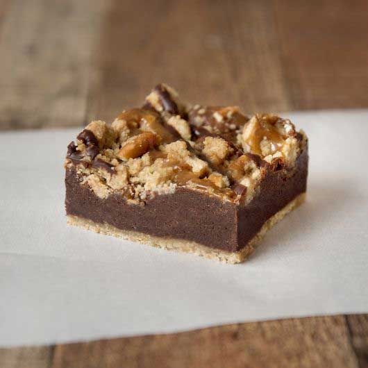 The Original Cakerie 24 Cut Salted Caramel Pretzel Brownie, 141 Ounce -- 2 per case