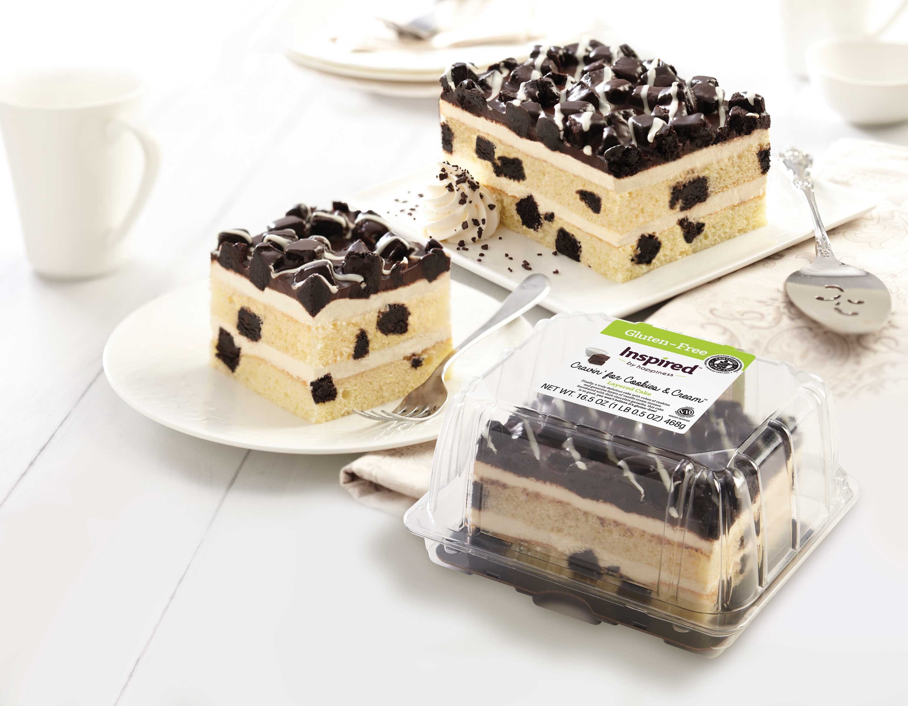 Inspired By Happiness Gluten Free Craving For Cookies and Cream Layered Cake, 16.5 Ounce -- 12 per case