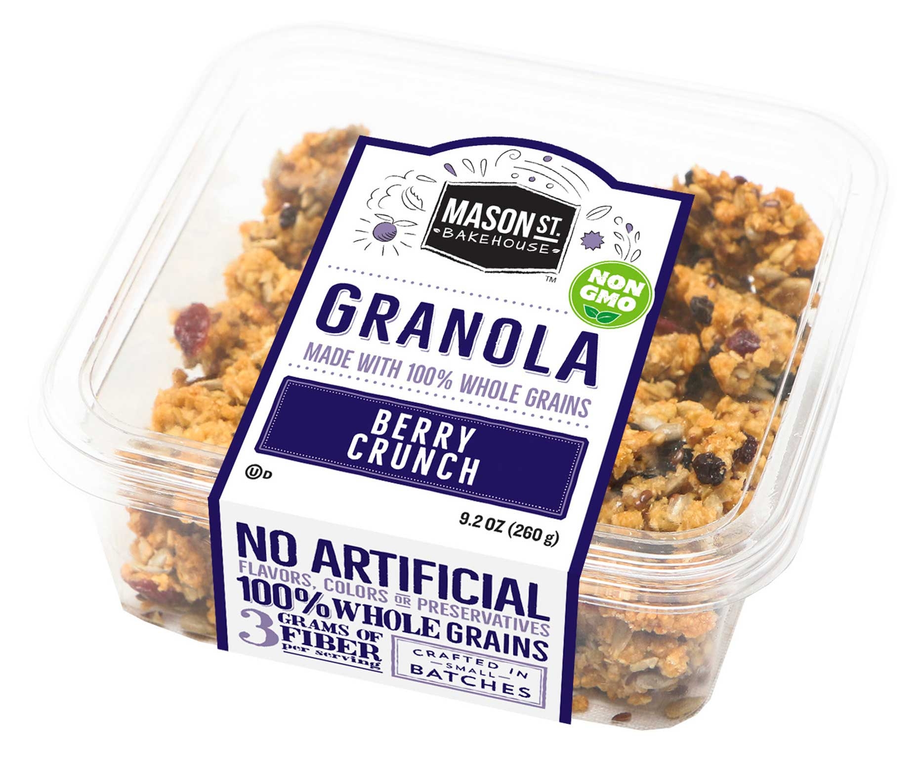 Mason St Bakehouse Berry Crunch Granola, 9.2 Ounce -- 24 per case