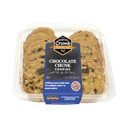 The Worthy Crumb Chocolate Chunk Cookie, 11.7 Ounce -- 15 per case