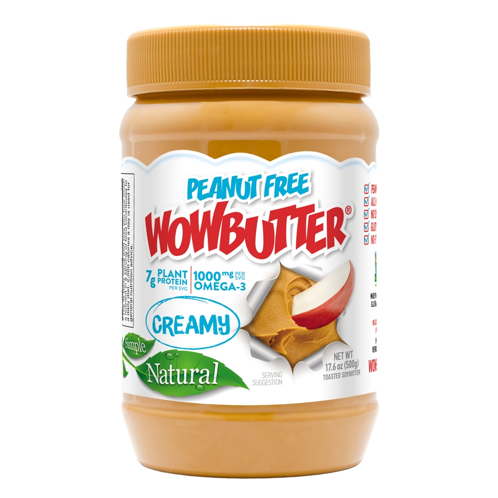 Wowbutter Creamy Floor Display Jars, 1.1 Pound -- 36 per case.