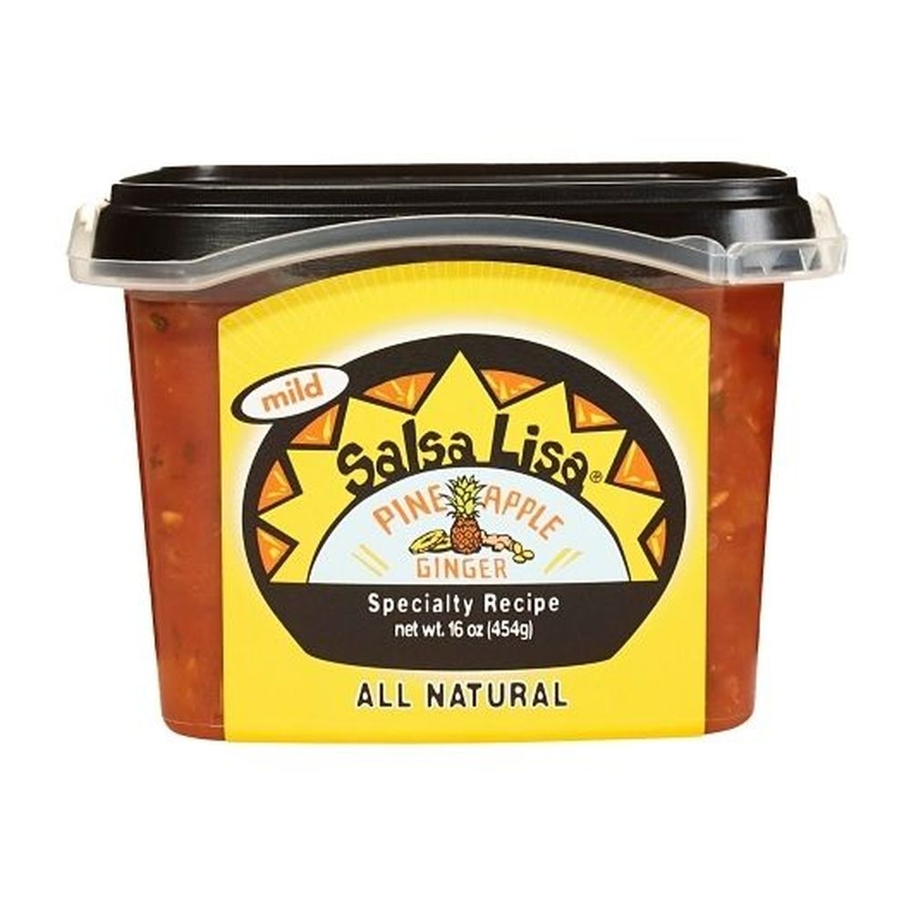 Salsa Lisa Pineapple Ginger Mild Fresh Salsa, 16 Ounce - 6 per case