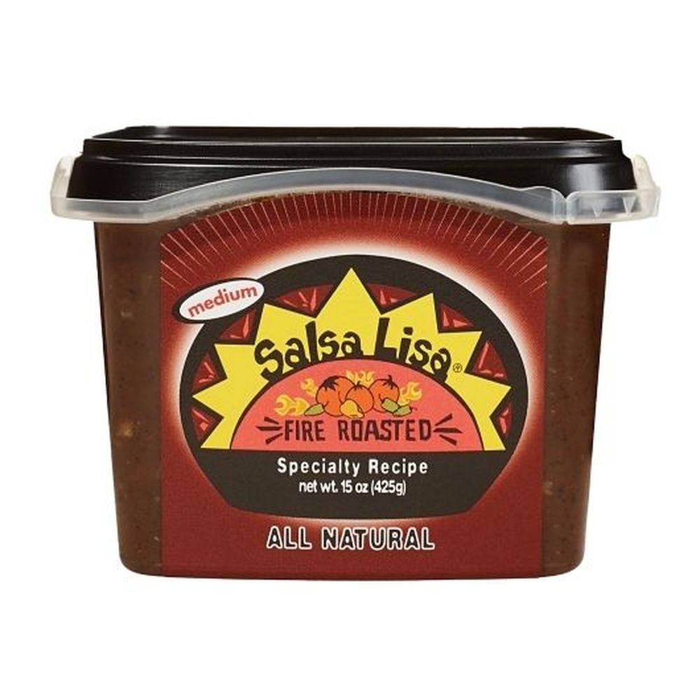 Salsa Lisa Fire Roasted Medium Fresh Salsa, 15 Ounce - 6 per case