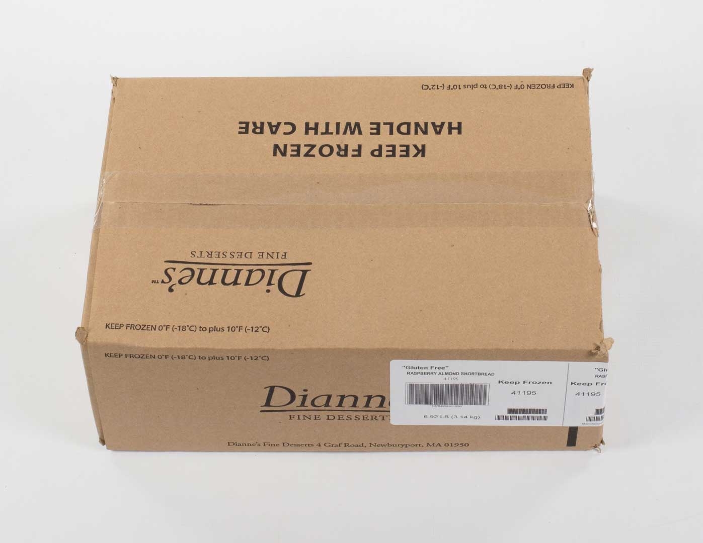 Diannes Gluten Free Raspberry Almond Shortbread, 55.4 Ounce -- 2 per case.