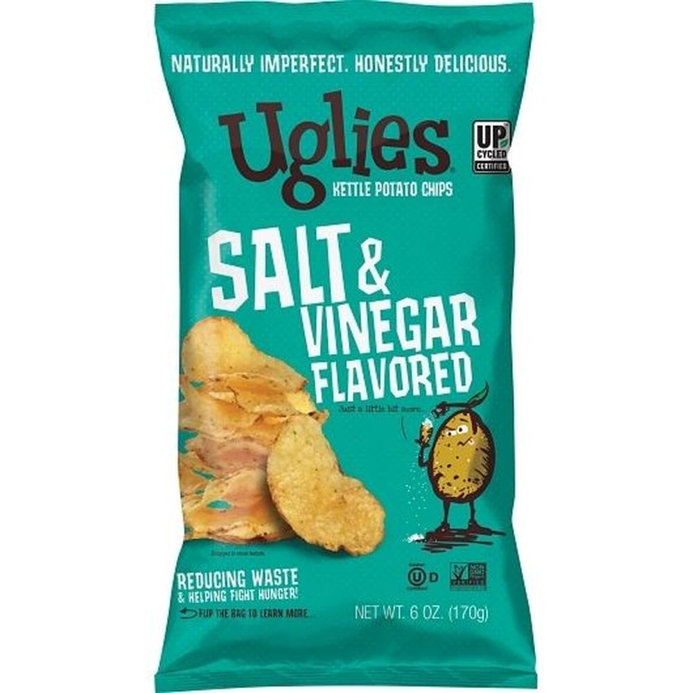 Uglies Salt and Vinegar Kettle Chips, 6 Ounce -- 12 per case
