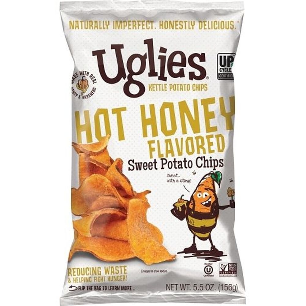 Uglies Hot Honey Sweet Potato Kettle Chips, 5.5 Ounce -- 12 per case