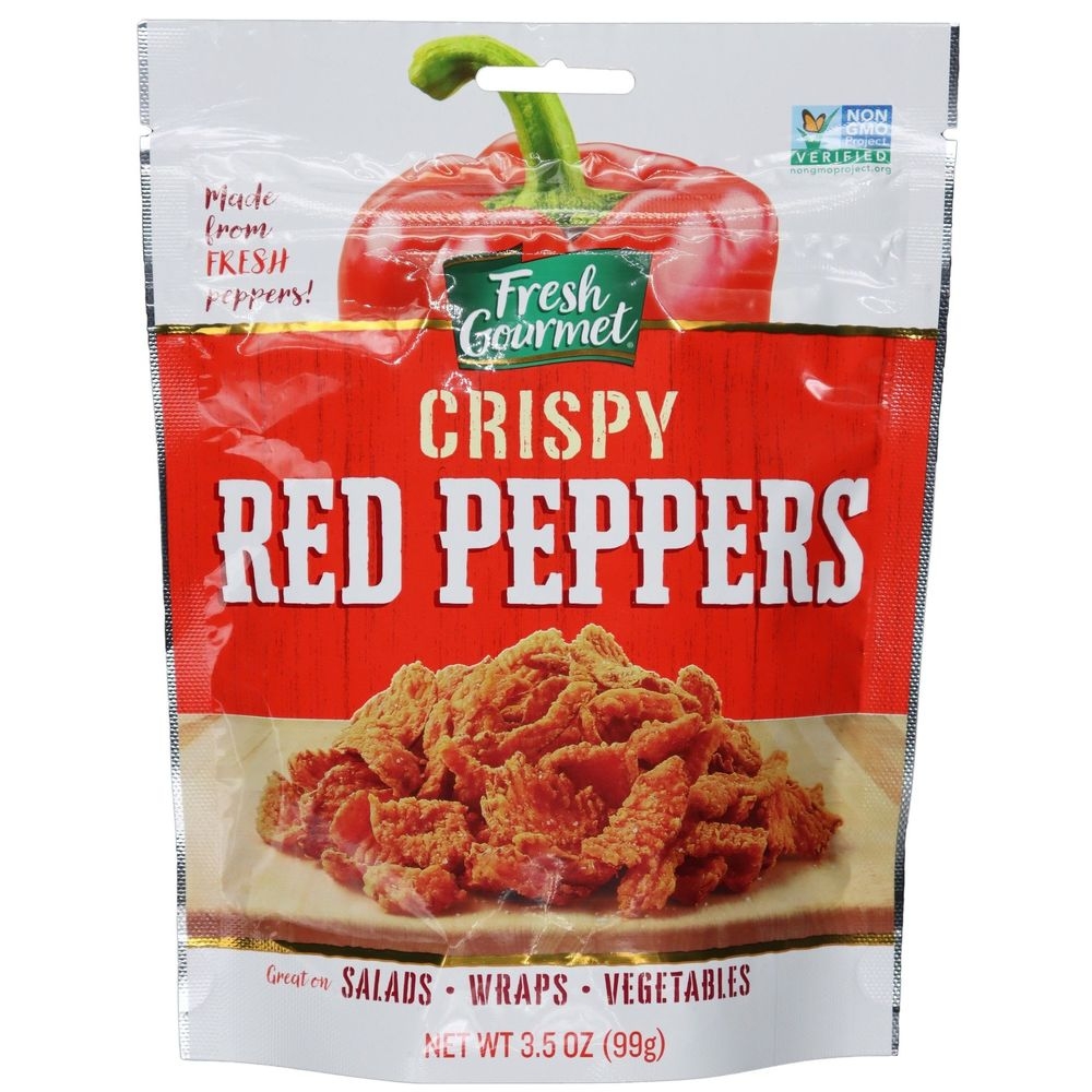 Fresh Gourmet Lightly Salted Crispy Red Peppers, 3.5 Ounce -- 12 per case