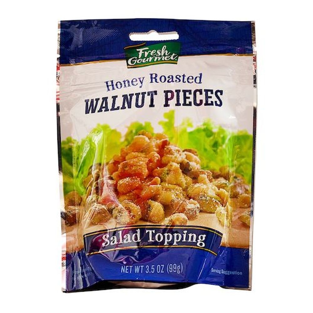 Fresh Gourmet Glazed Walnut Pieces, 3.5 Ounce Bag -- 9 per case