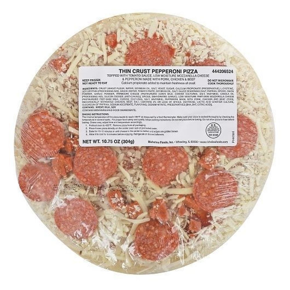Richelieu Thin Crust Pepperoni Pizza, 16.13 Pound -- 24 per case