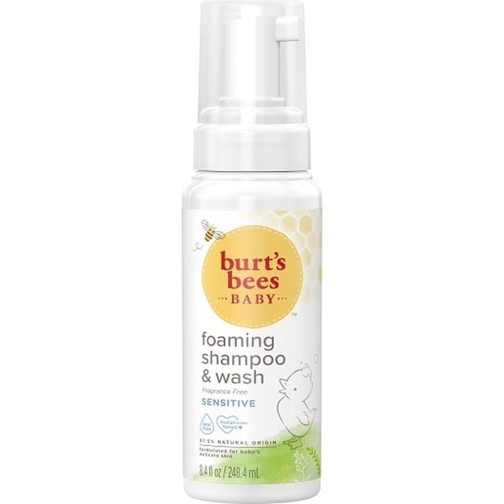 Burts Bees Baby Foaming Shampoo and Wash, 8.4 Fluid Ounce -- 12 per case