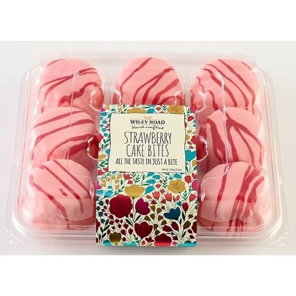 Wiley Road Foods Strawberry Cake Bites, 9 Ounce - 12 per case