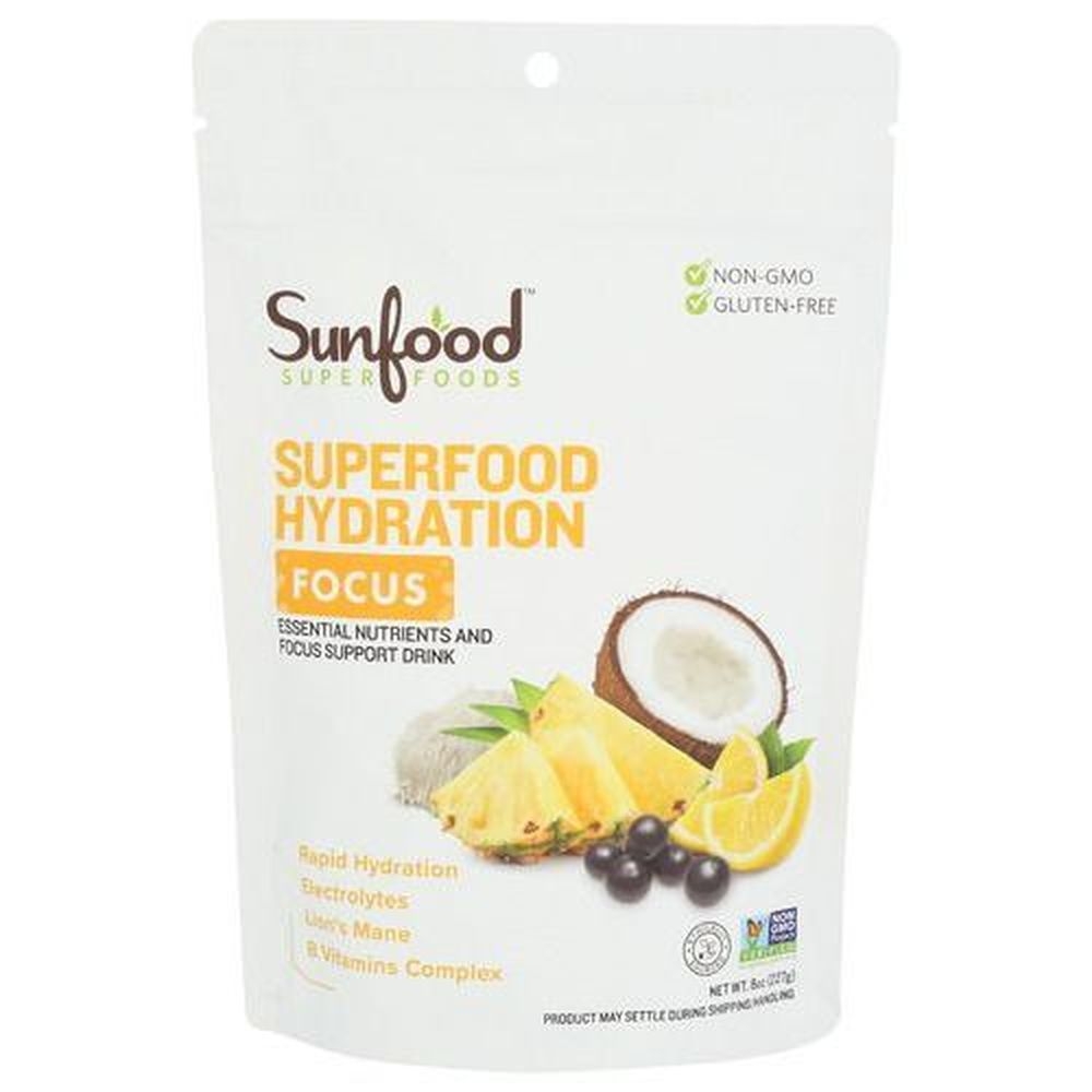 Sunfood Superfood Hydration Focus Support Drink, 8 Ounce