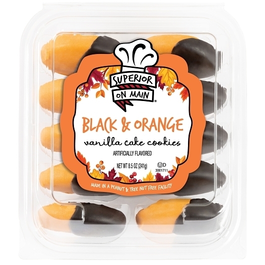 Superior On Main Black & Orange Iced Cookies, 8.5 Ounce -- 12 per case