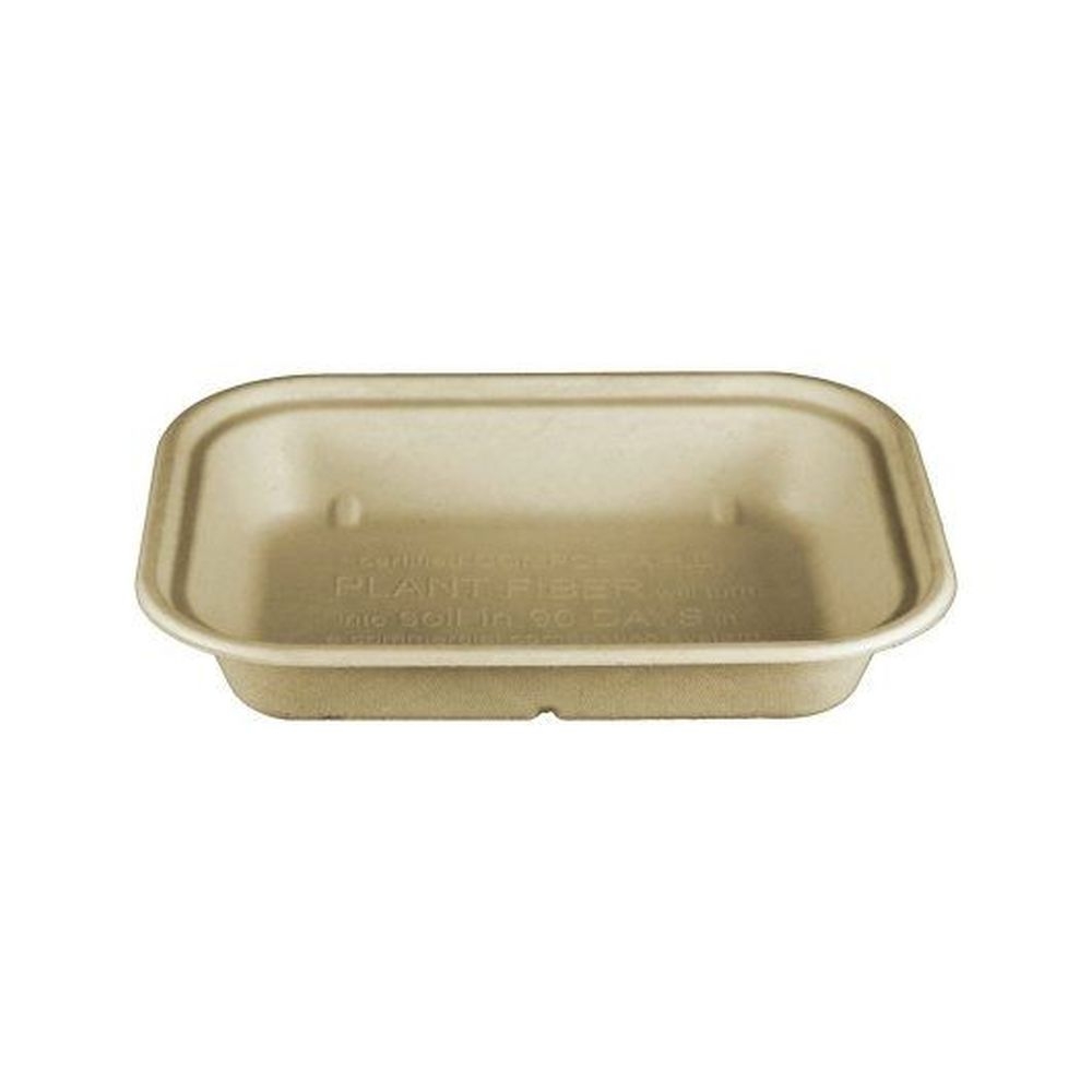 World Centric Single Compartment Laminated Tray, 50 count - 8 per case