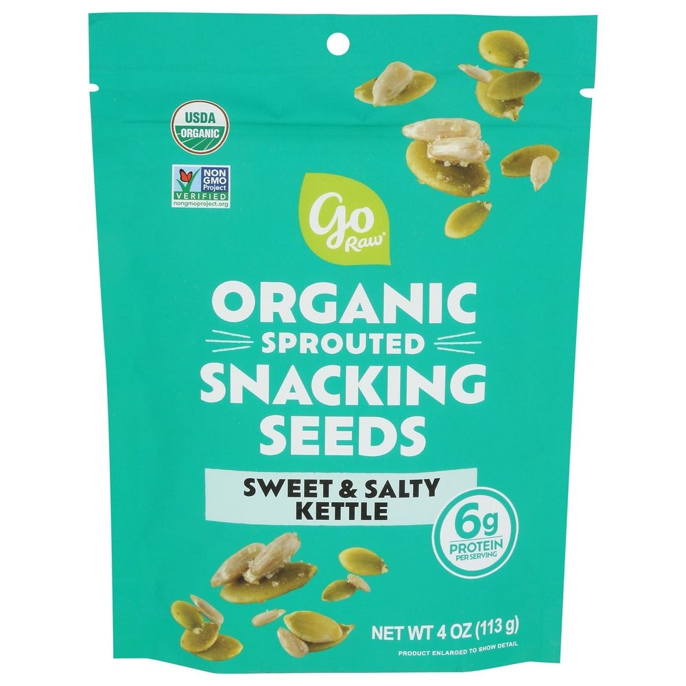 Go Raw Organic Sweet and Salty Kettle Sprouted Snacking Seeds, 4 Ounce -- 6 per case