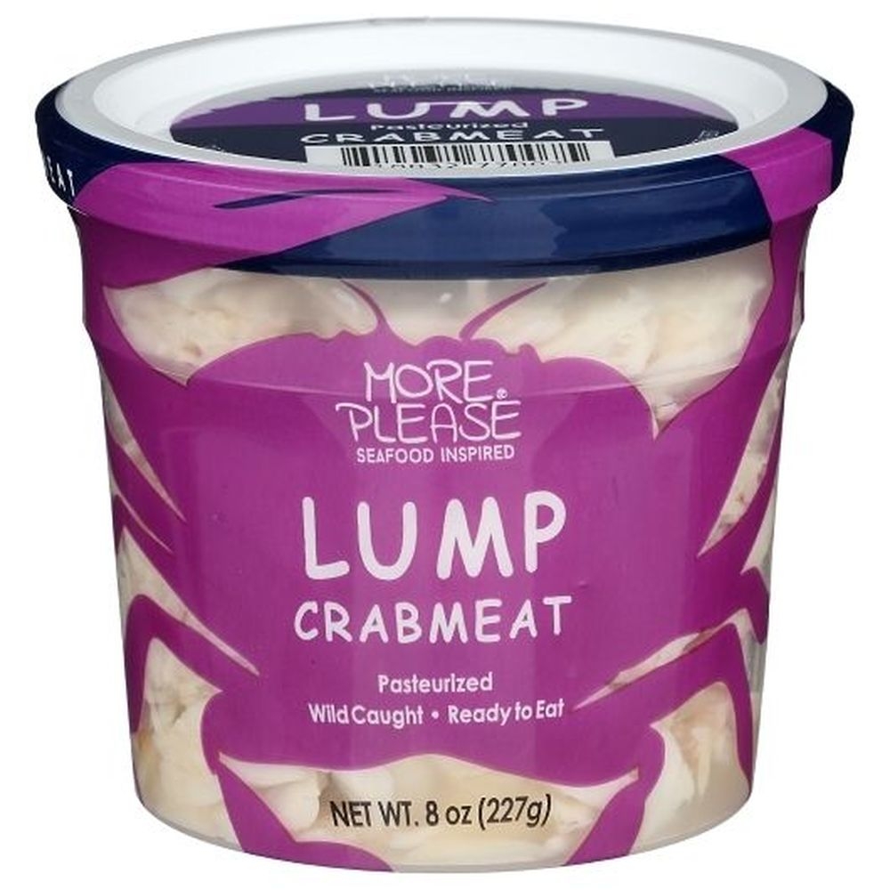 More Please Pasteurized Lump Crab Meat, 8 Ounce - 12 per case