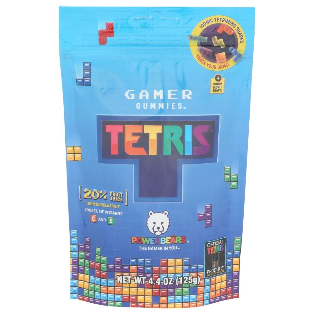 Powerbears Tetris Gamer Gummies, 4.4 Ounce Bag -- 6 per case