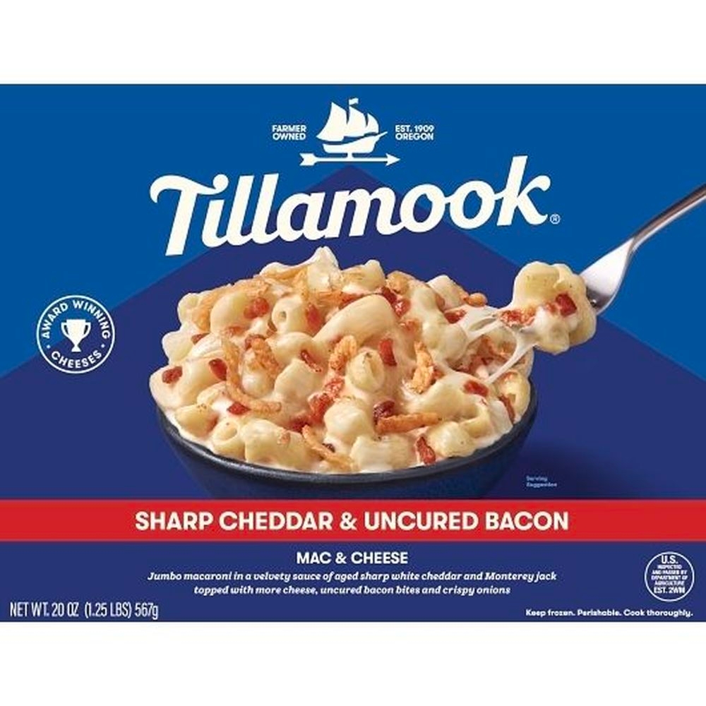 Tillamook Sharp Cheddar Uncured Bacon Mac and Cheese, 20 Ounce - 8 per case
