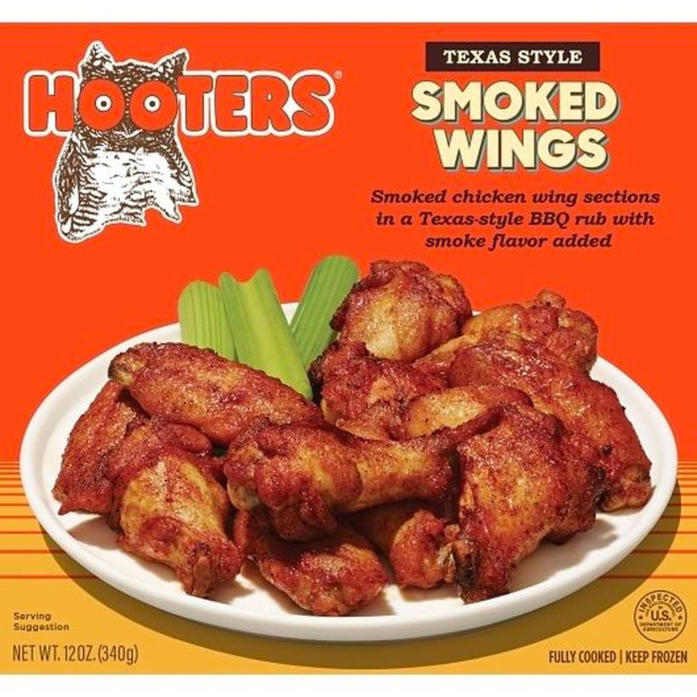 Hooters Texas Style Smoked Chicken Wings, 12 Ounce - 8 per case