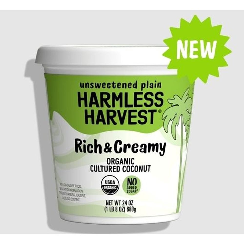 Harmless Harvest Rich and Creamy Plain Yogurt, 24 Ounce -- 6 per case