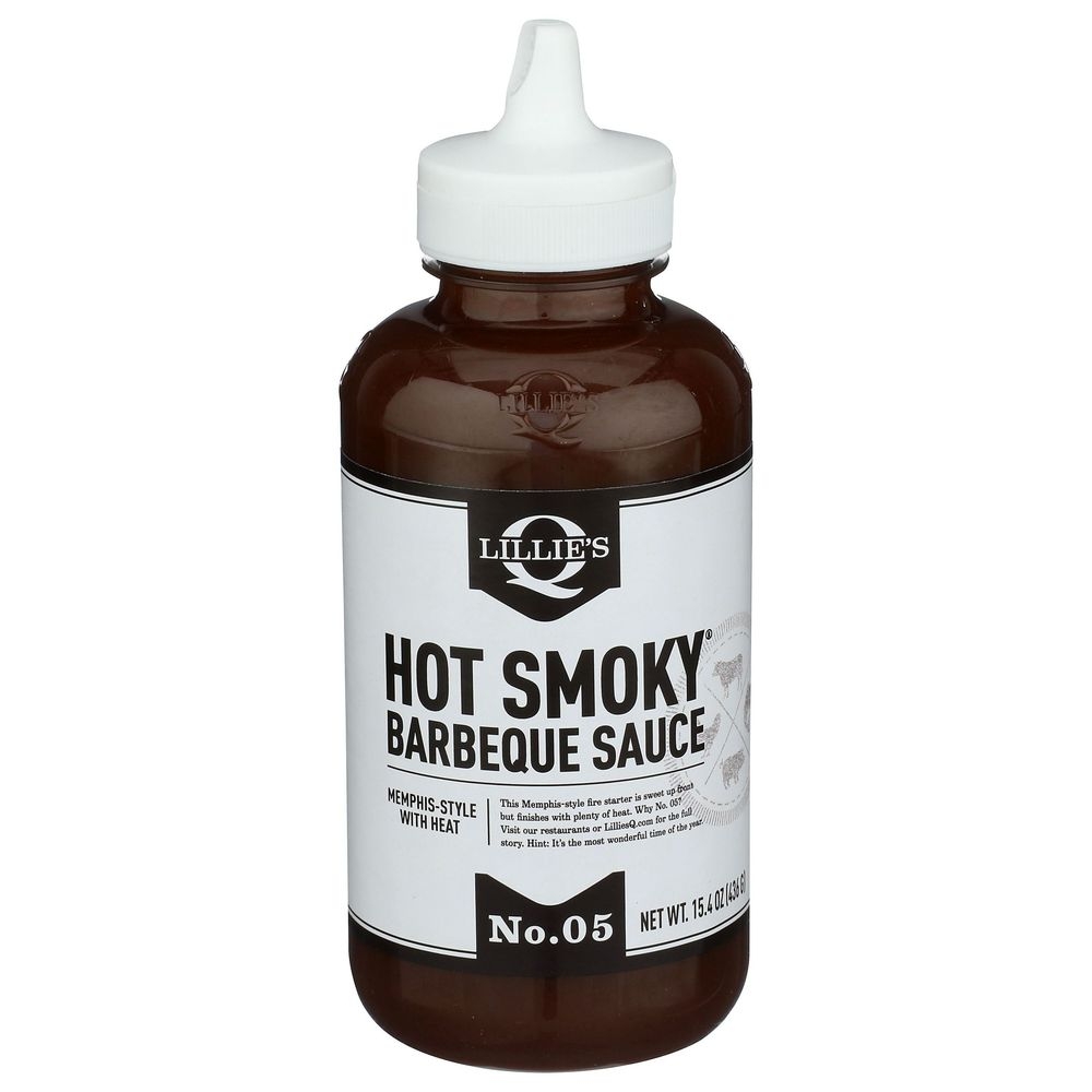 Lillies Q No.05 Hot Smoky Barbeque Sauce, 15.4 Ounce -- 6 per case