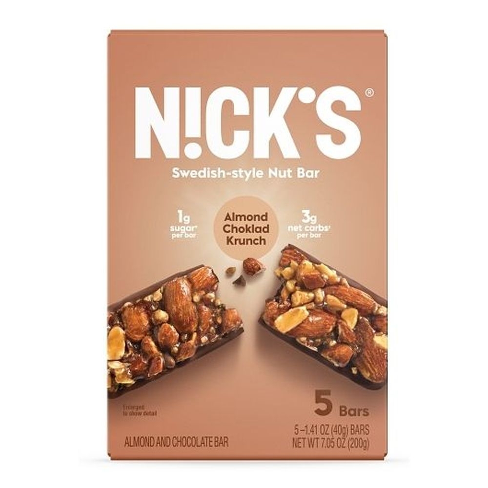 Nicks Milk Chocolate and Almonds Bar, 7.05 Ounce -- 6 per case