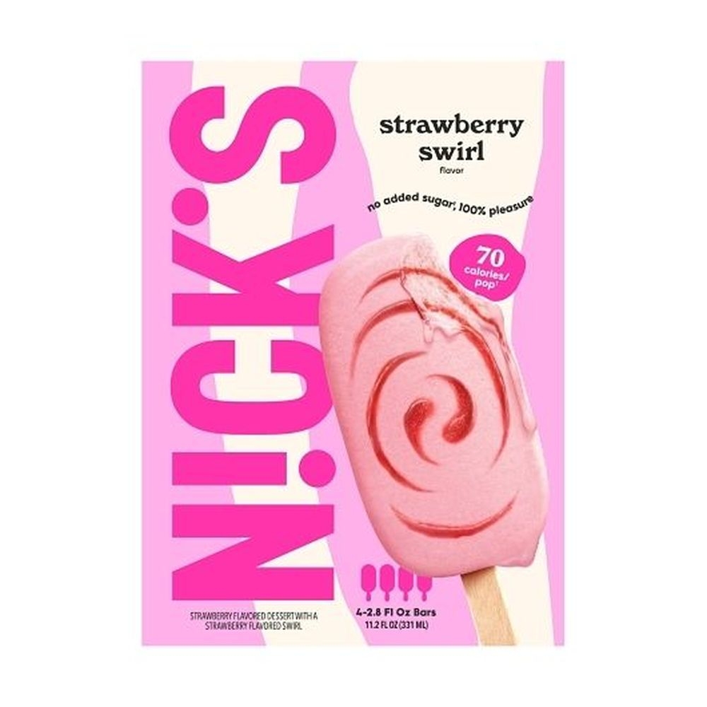 Nicks Strawberry Swirl Swedish-Style Pop, 11.2 Fluid Ounce -- 9 per case