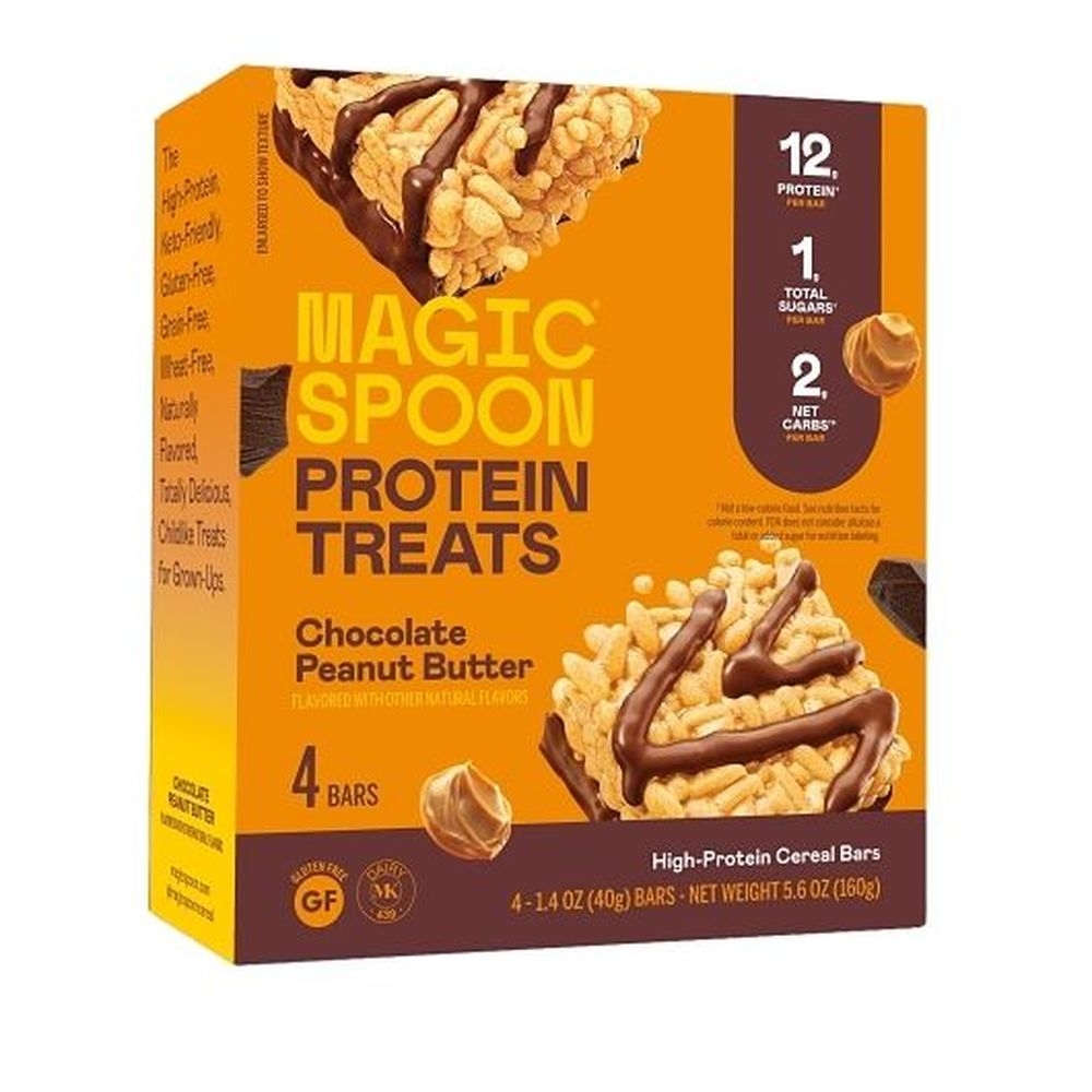 Magic Spoon Chocolate Peanut Butter Protein Cereal Treats, 1.4 Ounce -- 6 per case