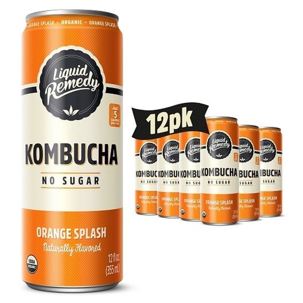 Liquid Remedy Orange Splash Kombucha, 12 Fluid Ounce - 12 per case