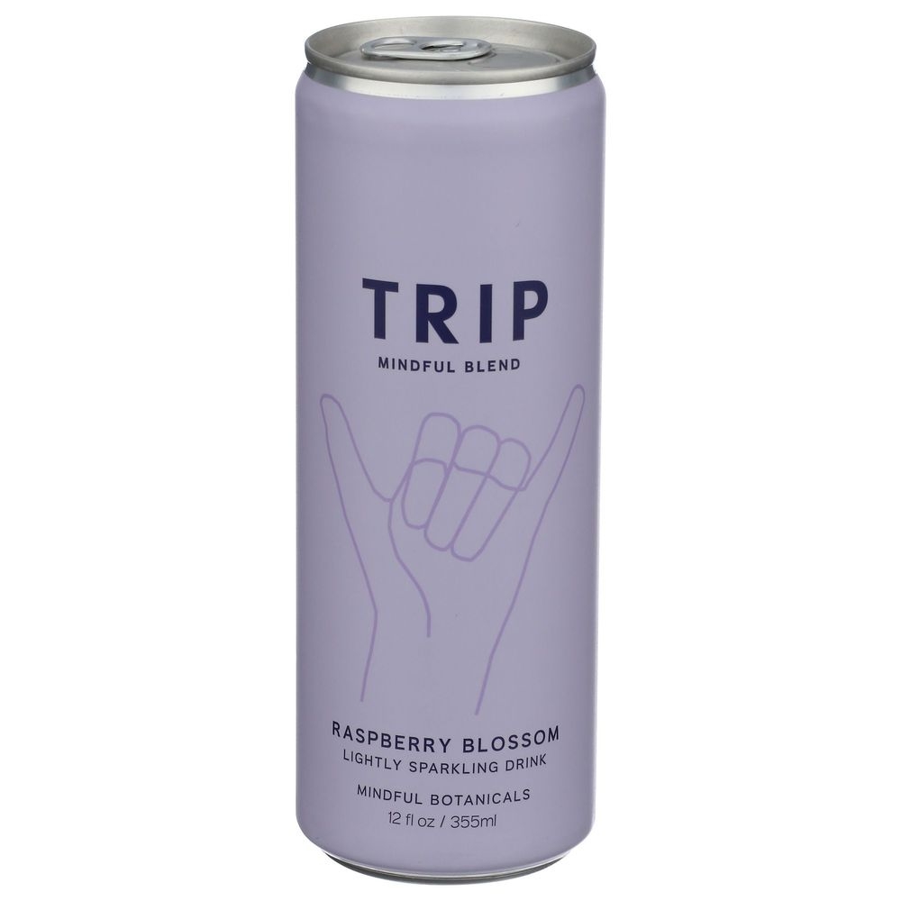 Trip Raspberry Orange Blossom Sparkling Water, 12 Fluid Ounce -- 12 per case