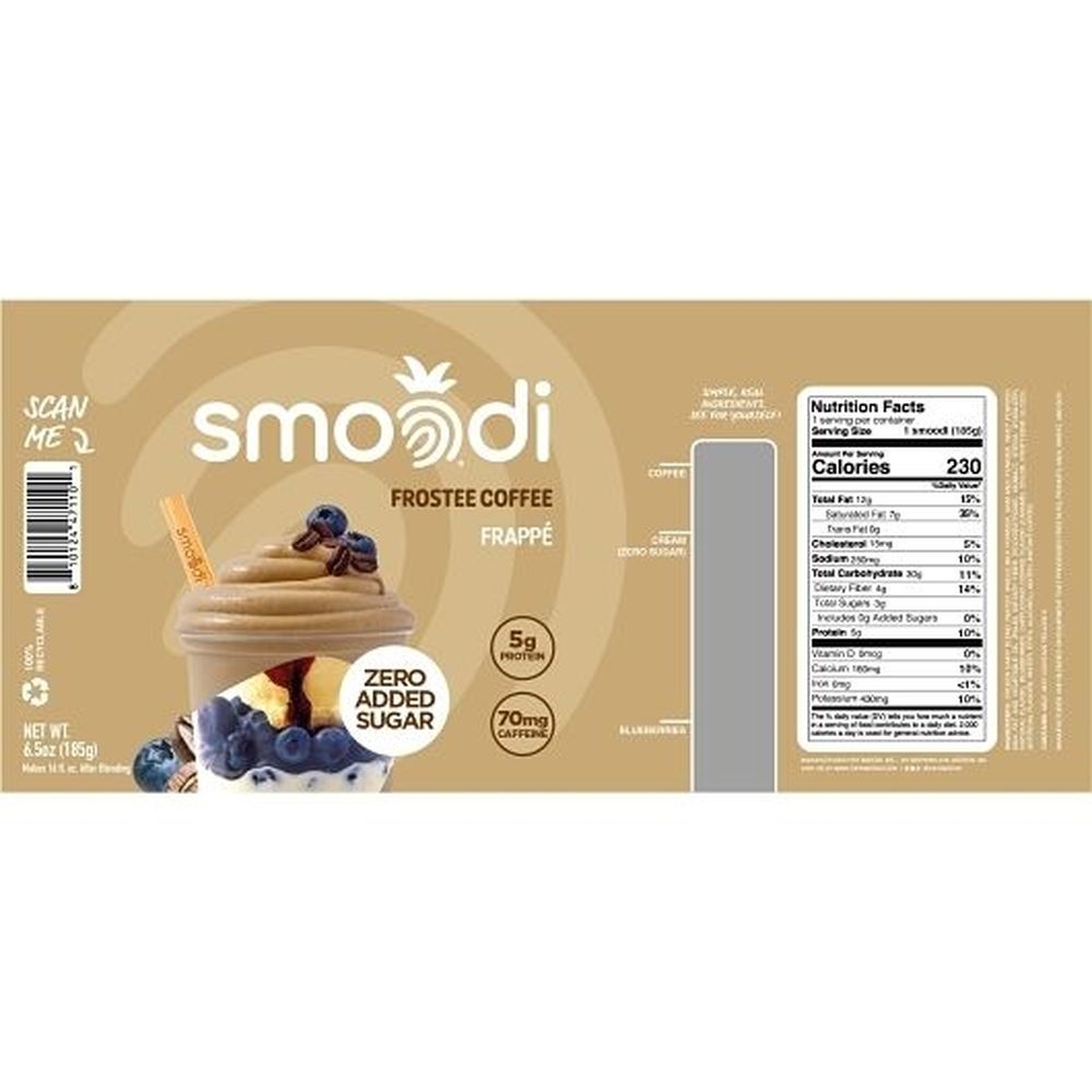 Smoodi Coffee Frappe, 6.5 Ounce -- 12 per case