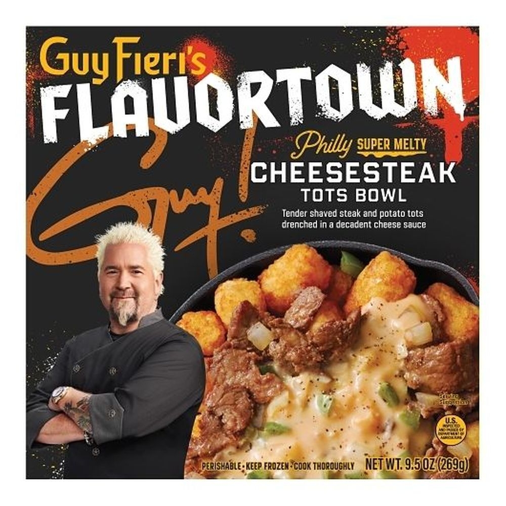 Guy Fieri Philly Super Melty Cheesesteak Tot Bowl, 9.5 Ounce -- 8 per case