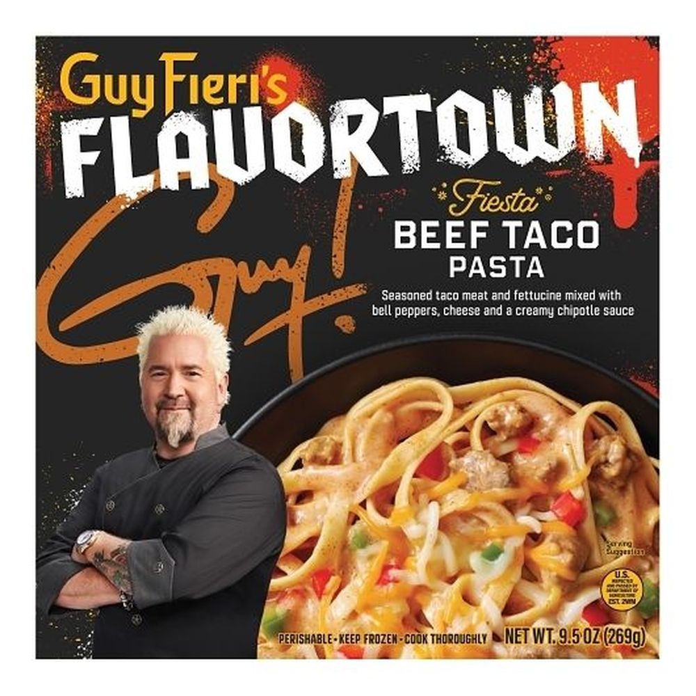 Guy Fieri Fiesta Beef Taco Pasta Bowl, 9.5 Ounce -- 8 per case
