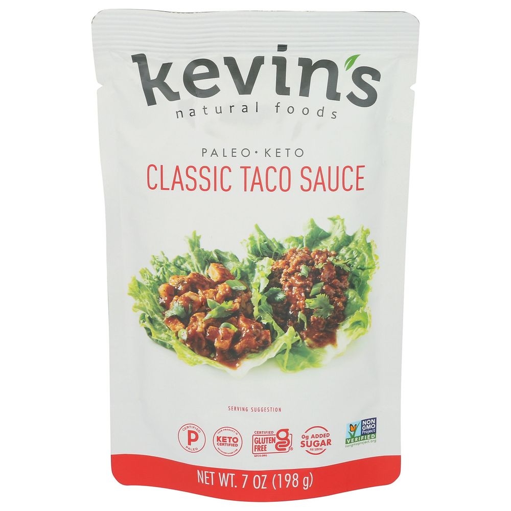 Kevins Natural Foods Classic Taco Sauce, 7 Ounce -- 12 per case