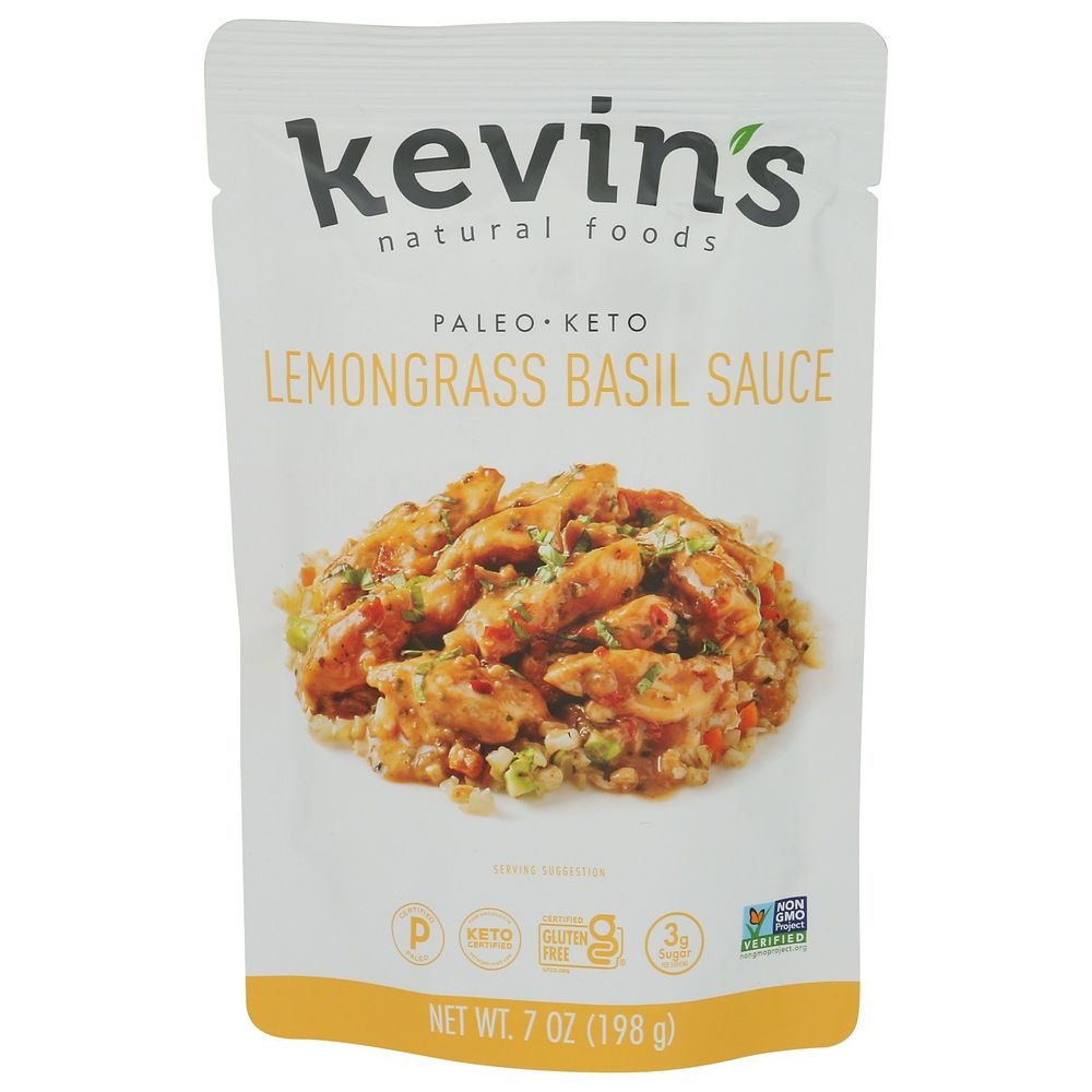 Kevins Lemongrass Basil Sauce, 7 Ounce -- 12 per case