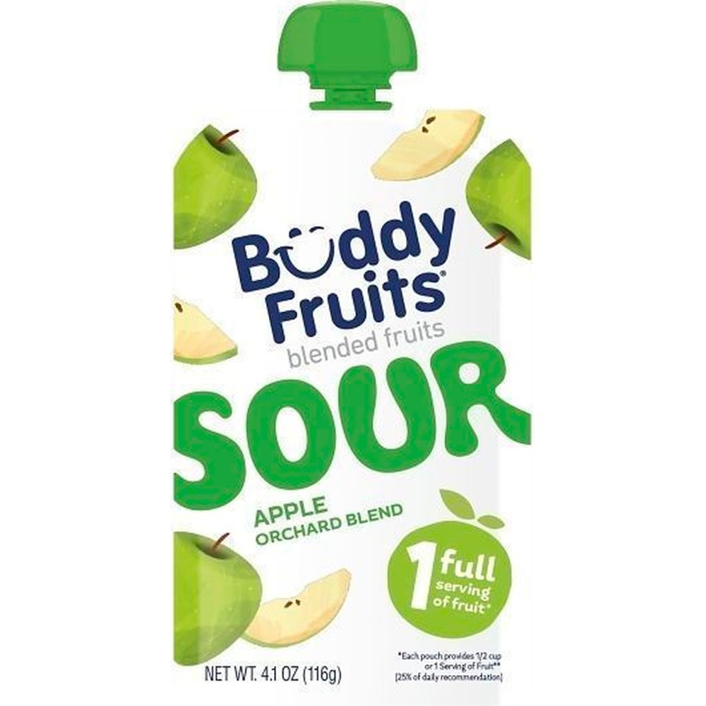 Buddy Fruits Sour Apple Orchard Blend, 4.1 Ounce -- 100 per case