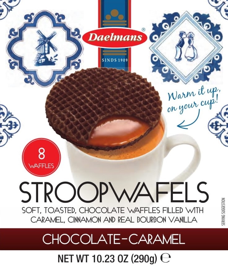 Daelmans Chocolate Jumbo Stroopwafel, 10.23 Ounce Box -- 8 per case.