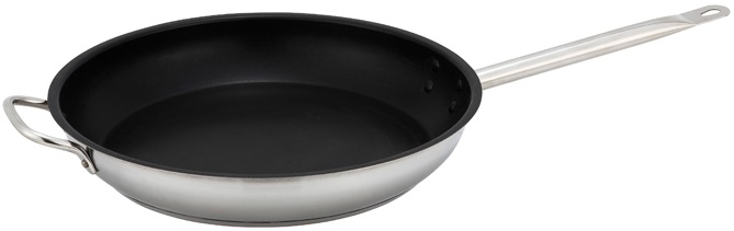 Winco Stainless Steel Non Stick Fry Pan, 14 inch -- 2 per case