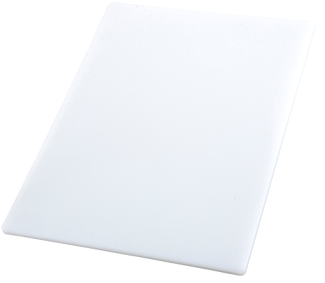 Winco White Cutting Board, 6 x 10 x 0.5 inch -- 20 per case