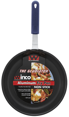Winco Gladiator Excalibur Aluminum Non-Stick Fry Pan with Sleeve, 7 inch Dia. -- 6 per case