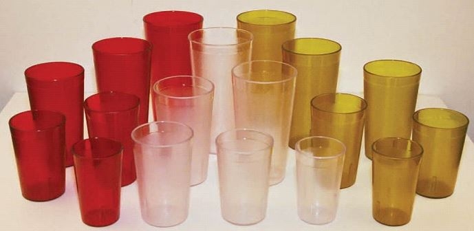 Winco Amber Tumbler, 20 Ounce -- 24 per case