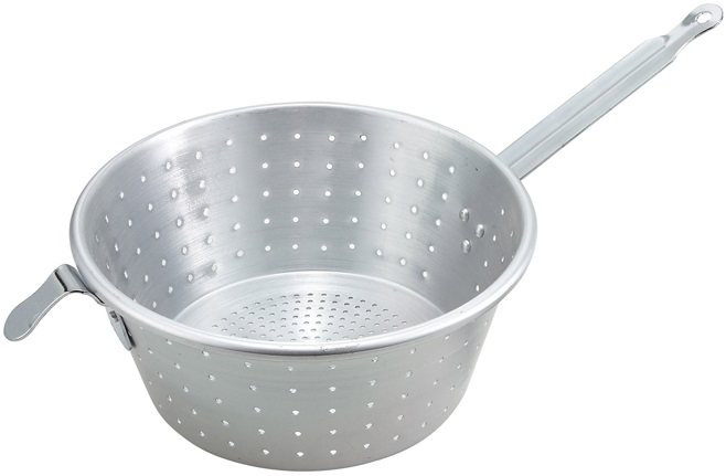 Winco Aluminum Spaghetti Strainer, 9 inch Dia. -- 12 per case