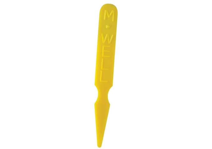 Winco Yellow Medium Well Steak Marker, 1000 pieces per pack -- 5 per case