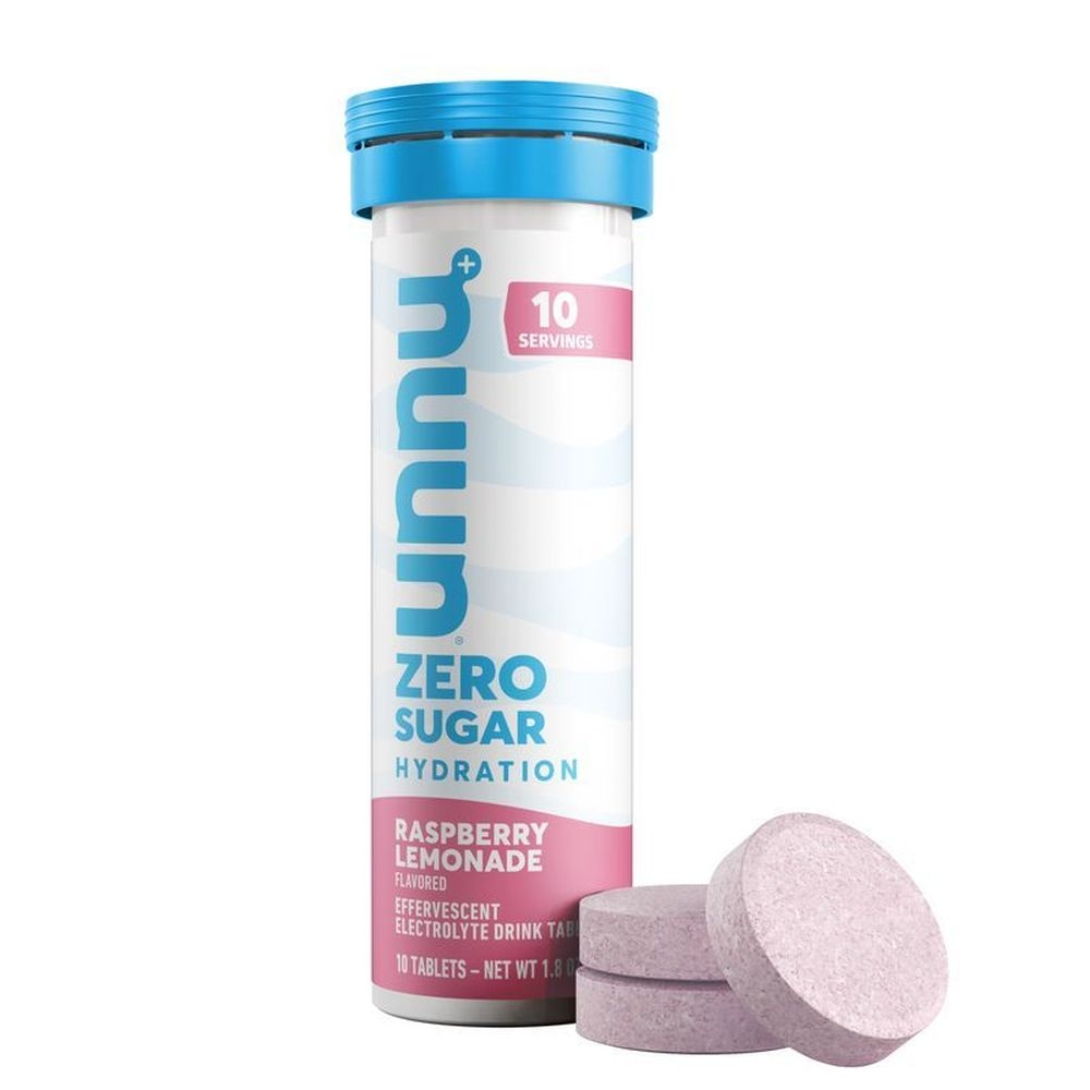 Nuun Zero Sugar Hydration Daily Hydration Raspberry Lemonade Electrolyte Tablets, 1.94 Ounce - 48 per case