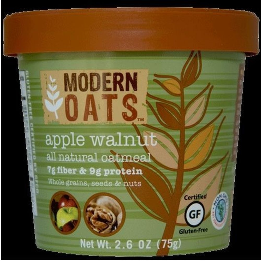 Modern Oats Apple Walnut Oatmeal Cup, 2.6 Ounce -- 12 per case