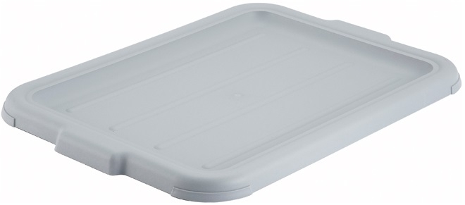 Winco Polypropylene Gray Cover for Standard Dish Boxes -- 12 per case