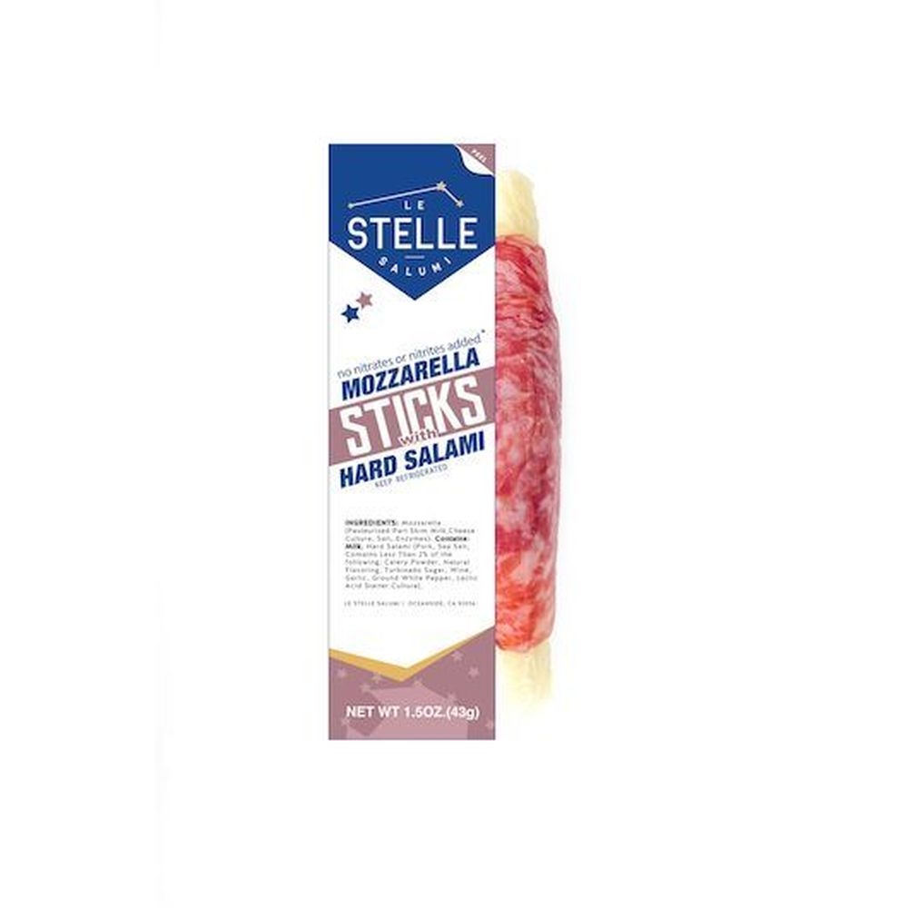 Le Stelle Mozzarella Sticks with Hard Salami, 1.5 Ounce -- 24 per case