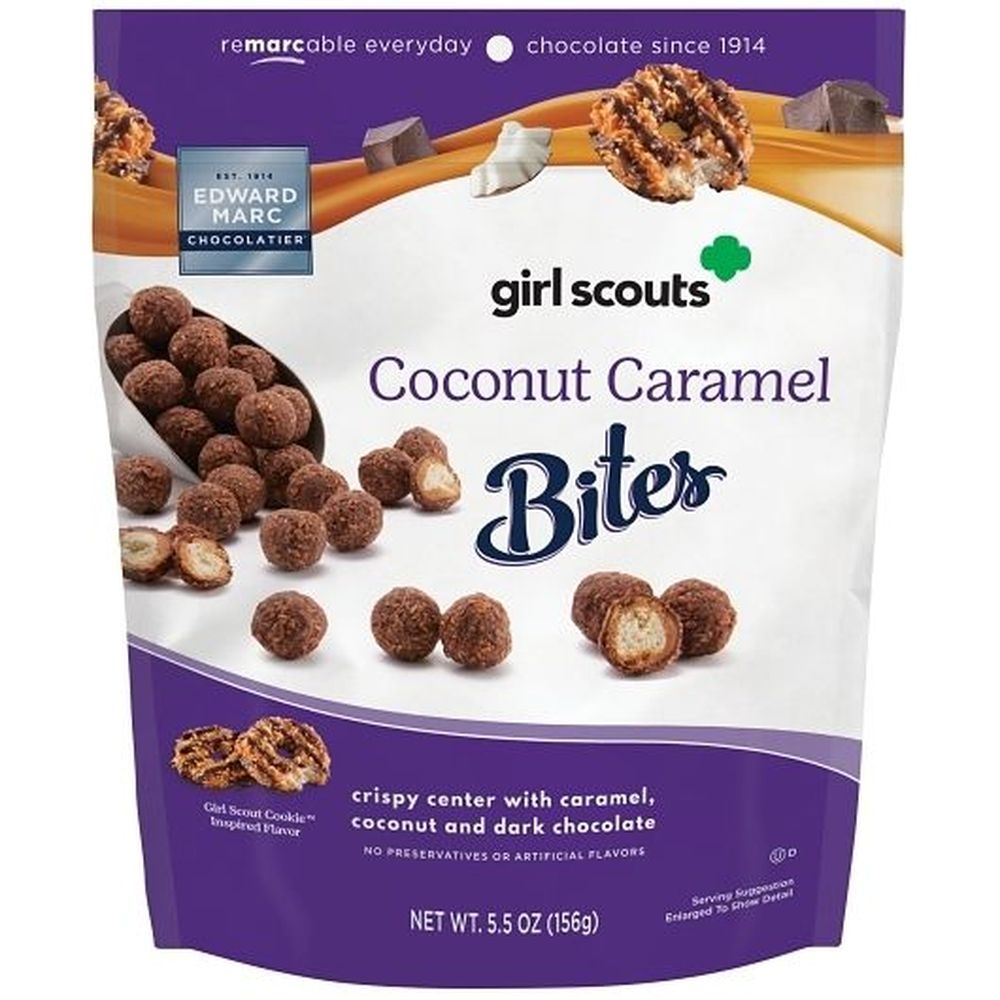 Edward Marc 5.5 Ounce Girl Scout Coconut Caramel Bites, 10 count